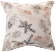 Față de pernă de Crăciun impermeabilă Crenguțe Pin, 40 x 40 cm