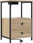 vidaXL Dulap de noapte Stejar Sonoma 40 x 31 x 60 cm Lemn compozit