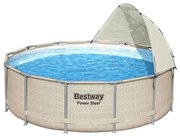 Bestway Copertina pentru piscina supraterana, alb