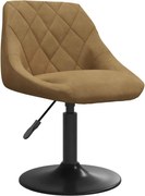vidaXL Scaun de bar, maro, catifea