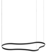 Lustră LED pe cablu Ideal Lux WAVES LED/54W/230V CRI 90 negru