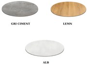 BLAT MASA MELAMINAT ROTUND -HORECA- - ALB - diametru 60 cm