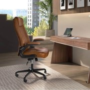 Scaun de birou modern piele sintetica Brown