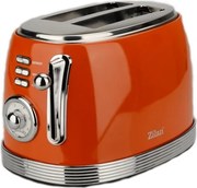 Prajitor RETRO Zilan ZLN7040 Rosu, 6 trepte de prajire, indicator luminos pentru semnalizare