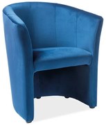 Fotoliu TM 1 velvet bleumarin Blu86/wenge