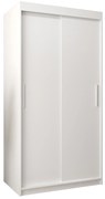 Dulap de haine 100 cm Toki (alb mat + alb mat). 1064789