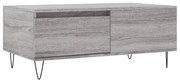 vidaXL Măsuță de cafea, gri sonoma, 90x50x36,5 cm, lemn prelucrat