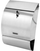 Cutie poștală oțel inoxidabil lustruit 33 x 48 x 17 cm