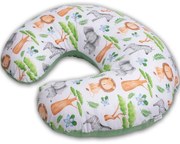 Perna pentru alaptare multifunctionala 3 in 1 Kidizi Celia Safari, poate fi utilizat ca si suport tummy time si fotoliu bebe