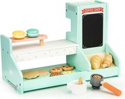 1 x Mini Bucatarie din lemn, cafenea, cofetarie, EcoToys