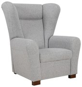 Fotoliu VIVA, gri, cu aripi