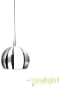 Pendul design modern Noa 1 chrome/white