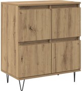 vidaXL Bufet Stejar Artizanal 60 x 35 x 70 cm