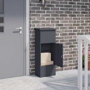 vidaXL Cutie pentru colet Antracit 44.5 x 29 x 110.5 cm Oțel