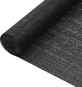 vidaXL Plasă protecție intimitate, negru, 1,8x50 m, HDPE, 75 g/m²