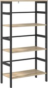 vidaXL Raft pentru cărți Stejar Sonoma 60 x 29,5 x 115 cm