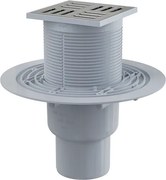 Sifon pardoseala 105 105 50 75 mm iesire verticala, gratar din otel inoxidabil, sistem de retinere a mirosurilor umed APV201