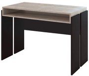 Masă PC Ramea (Stejar platinum grange + Negru). 1055240