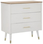 Mauro Ferretti Comoda Din Lemn Alb cm 78X37X80 | Aosom Romania