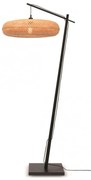 Lampadar eco din bambus Palawan negru/ natur, 60x15cm