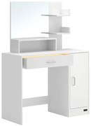 Deuba Masuta de toaleta Jocelyn 90x38x137 cm - alba