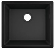 Chiuveta compozit Hansgrohe S51 SilicaTec negru grafit 50x45 cm