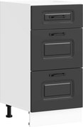 vidaXL Dulap de bucătărie „Kalmar” negru, lemn stratificat