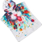 Poncho pentru copii PISICUTA colorat Dimensiune: 60 x 120 cm