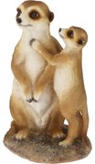 Decorațiune de grădină Suricate, 14 x 11 x în.24cm, poliresină