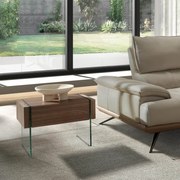Masuta/ Noptiera eleganta design deosebit Aurore AC-CP1803-H-NOGAL