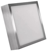 Plafonieră LED/12,5W/230V 3000/3500/4000K 17x17 cm crom
