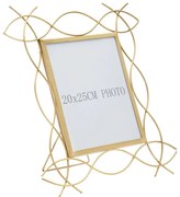 Rama foto aurie din metal, 20x25 cm, Iron Glam Mauro Ferretti