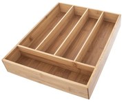 Organizator din bambus pentru tacâmuri pentru sertar 26 x 35 cm - Orion