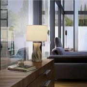 Lampa de masa din ceramica imprimata 3D Merlin