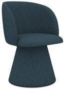 Scaun de sufragerie petrol tapițat Maia – Makamii