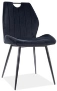 Scaun de sufragerie Althea (Negru + Negru). 1049872