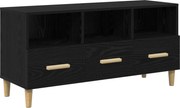 vidaXL Cabinet TV Stejar Negru 102 x 36 x 50 cm Lemn compozit