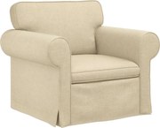 vidaXL Canapea Crem 95 x 82 x 80 cm țesătură