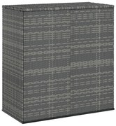 vidaXL Ladă grădină pentru perne, gri, 100x49x103,5 cm, ratan PE