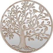 vidaXL Oglindă rotundă,nisip,40x2,5 cm,fier, utilizare în interior