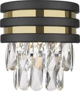 Zuma Line W0525-01A-P7D7 -Aplică de perete NAICA 1xG9/42W/230V negru/auriu