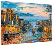 Tablou pe sticlă - Telecabină, San Francisco (70x50 cm)