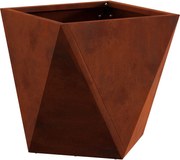 vidaXL Jardinieră Ruginit 30 x 30 x 30 cm Oțel rezistent de intemperii