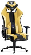 Scaun gaming din material Diablo X-Player 2.0 King Size: Dark Sunflower / Galben