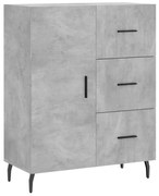 vidaXL Servantă, gri beton, 69,5x34x90 cm, lemn compozit