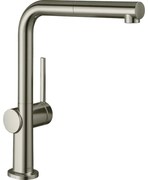 Baterie bucatarie cu dus extractibil crom periat Hansgrohe Talis M54 270 cu 1 jet