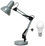 Lampă LED de masă ROMERO 1xE27/10W/230V argintie Brilagi