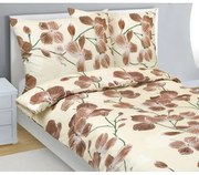 Bellatex Lenjerie de pat din bumbac Zahrada bej,140 x 200 cm, 70 x 90 cm