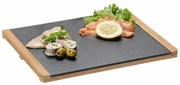 Kesper 38130 Tava de servire din ardezie, 34 x 26x 1,5 cm