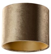 Abajur din catifea bronz cu interior auriu 18/18/14